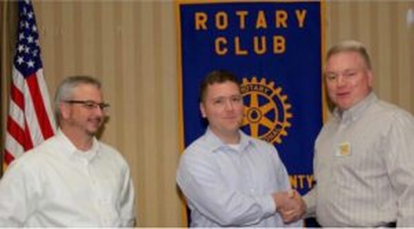 Picture - Bill Hardwick joins the St. Robert, Waynesville, Rotary Club